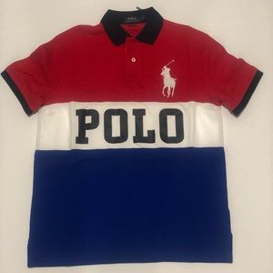 Polo Ralph Lauren Big Pony Block Print Polo Shirt
